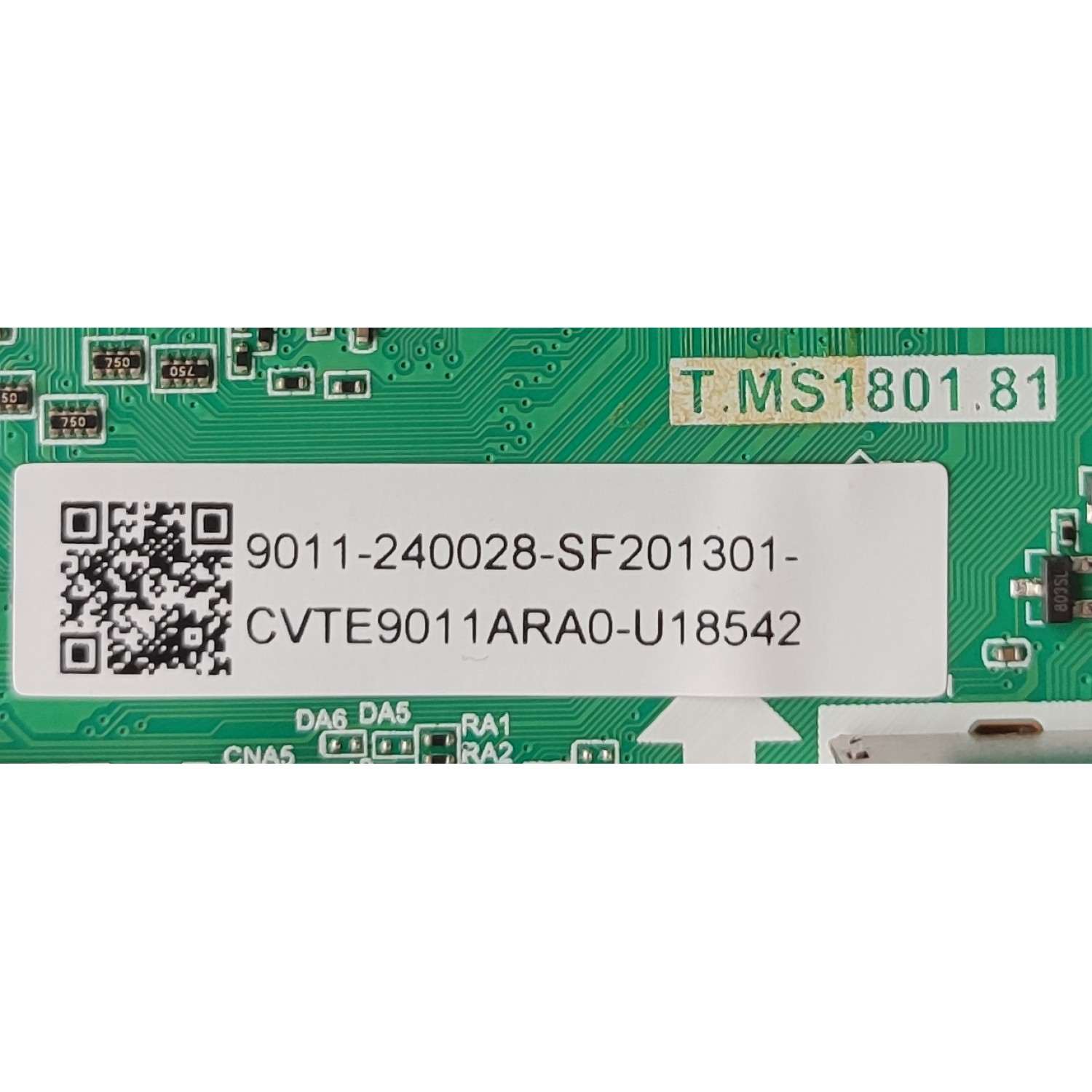 MAIN ORIGINAL PARA TV HISENSE / NUMERO DE PARTE 9011-240028-SF201301 / T.MS1801.81 / CVTE9011ARA0-U18542 / A21085-KT / PANEL K650WDF / DISPLAY LC650EQQ(SM)(A3) / MODELO 65R6E4 - Imagen 2